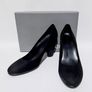 Ecco  Black Nubuck Leather Court Shoes Eu 40 / Uk 7.0 Womens High Heels Image 3