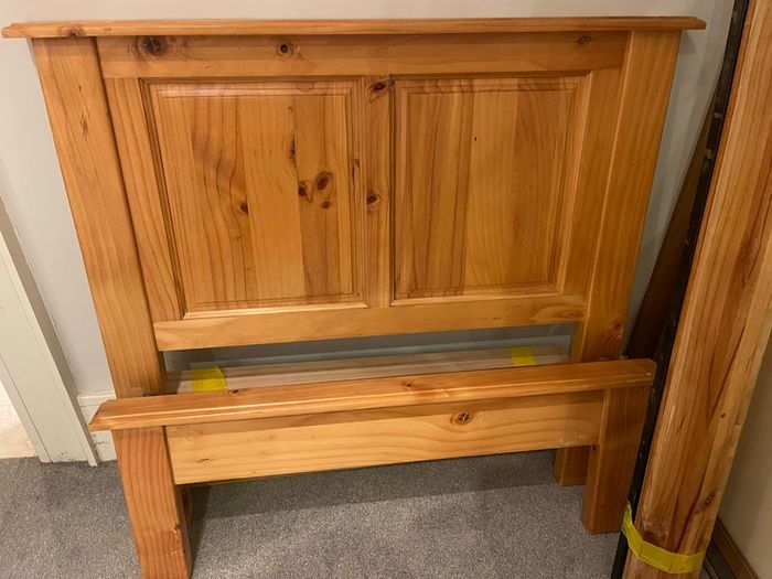 Beautiful Extremely Solid Single Wooden Bed Frame - Can Deliver