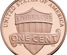 United States penny - the Union Shield