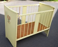 Vintage wooden cot