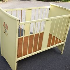 Vintage wooden cot
