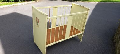 Vintage wooden cot