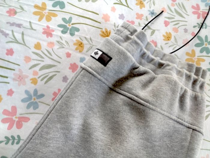 Mens Zavetti Canada Grey Cotton Joggers Large