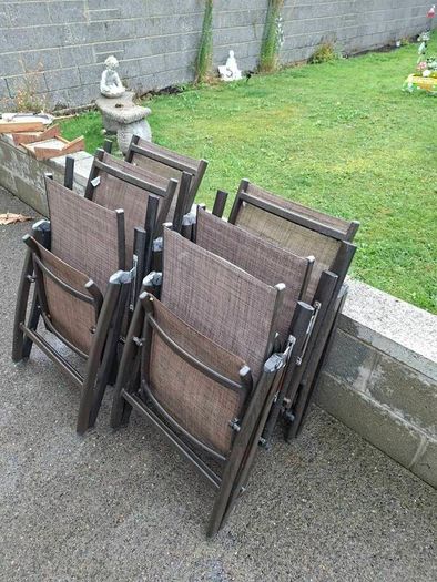 6 folding chairs