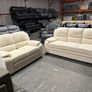 3+2 Tara Grey & Cream Fabric Sofa Set Image 2