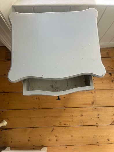 Vintage-Style Ornate Bedside Locker