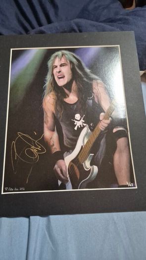 signed steve harris print