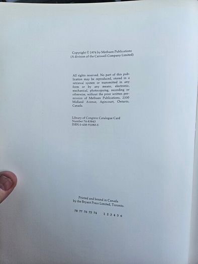 The Edge Of The Wilderness.  A Portrait Of North Canada. By Frank. E. Schoonover. First Edition 1974 Large Volume Hardback With Dustjacket In Good Condition.  See Photos For Same.