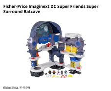 Imaginext Super Surround Batcave Playset with 3 Figures (Working Lights & Sounds)