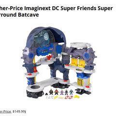 Imaginext Super Surround Batcave Playset with 3 Figures (Working Lights & Sounds)