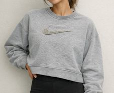 Grey Nike Jumper: Large