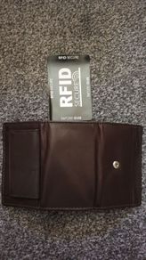 echt leder handmade brown wallet card holder