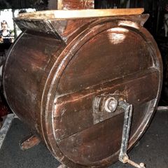 Handmade wooden butter churn