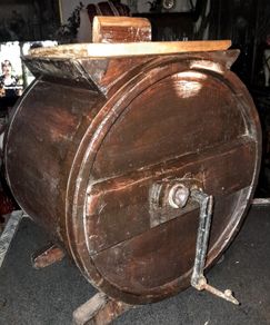 Handmade wooden butter churn