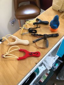 Target Practice Slingshots Wood and Plastic