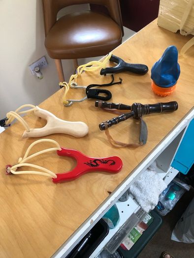 Target Practice Slingshots Wood and Plastic