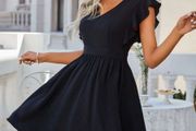 Black Summer Dress  SHEIN (I) size uk 8