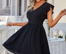 Black Summer Dress  SHEIN (I) size uk 8