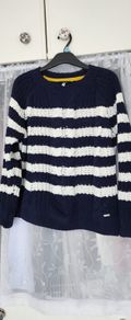 Joules Navy and white Jumper size 10