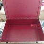 Antique French iron money box strong box with key 19th century Image 3