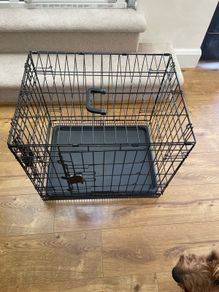 Dog crate with blackout cover suitable for small dog or puppy