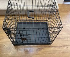 Dog crate with blackout cover suitable for small dog or puppy