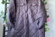 jacket fat face size 14 longline shacket burgundy/ plum shade