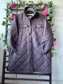 jacket fat face size 14 longline shacket burgundy/ plum shade