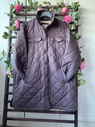 jacket fat face size 14 longline shacket burgundy/ plum shade