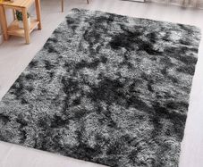 MULTIPLE SIZES/COLOURS AVAILABLE Homeware Rugs Living Room - Grey Area Rugs for Bedroom Anti Slip - Modern Super Soft Thick Pile Small Fluffy Shaggy Rug Non Shedding, 50cm x 80 cm