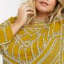 Asos Embellished Dress Mustard Image 2