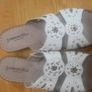 Ladies mules. UK 8/EUR 42.Leather.White.New Image 3