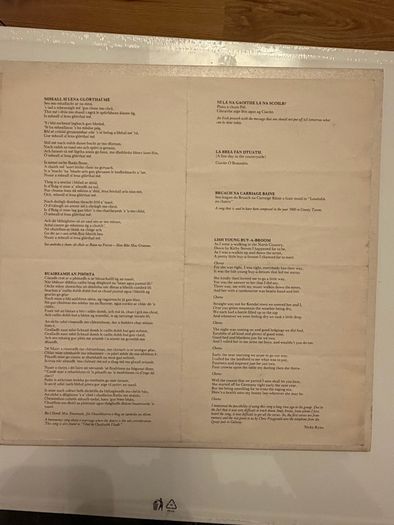 Clannad - Fuaim. Tara Records. 1982. Vinyl Album. with Lyric Inner.