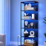 LED 6 Tier Bookcase with Adjustable Shelf with Steel Frame Image 6