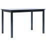 5 Piece Dining Set Solid Rubber Wood Black Image 2