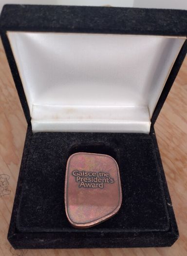 Gaisce the President's Award Medal and Pin Original Box 2011