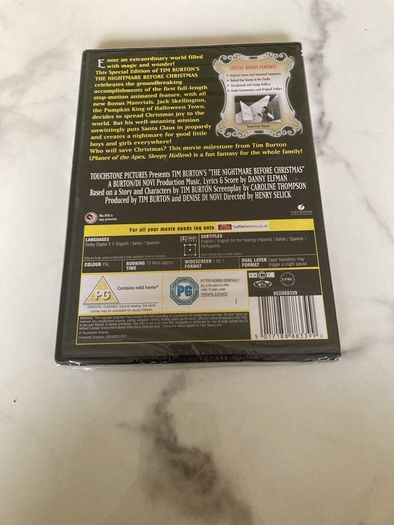 Special Edition The Nightmare before Christmas DVD unopened