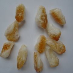 Citrine points, Raw citrine, Crystals, Gemstones