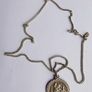 Vintage Sterling Silver St Christopher pendant on 16" Sterling Silver Chain - 6,5g Image 9