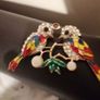 birds rhinestone  pendant Image 2
