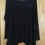 DKNY Long Stretch Mesh Jersey Top New    -   Handkerchief Hem Image 6