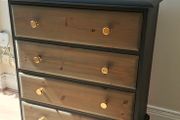 Rustic 4 Drawer Solid Wood Chest of Drawers
