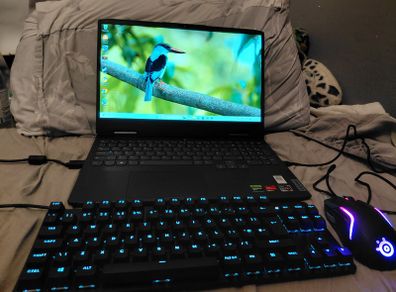 Lenovo Gaming Laptop Bundle - 95% Battery Health + SteelSeries Mouse & Logitech Mechanical Keyboard
