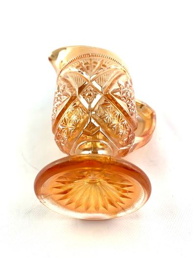 Vintage carnival glass jug