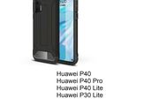 For Huawei P40/P40 pro/P40 lite/P30 lite Case Black Luxury Armor Shockproof Hybrid Design Case New