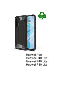 For Huawei P40/P40 pro/P40 lite/P30 lite Case Black Luxury Armor Shockproof Hybrid Design Case New