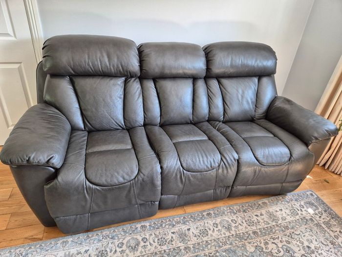3 Seater Recliner Leather Sofa