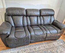 3 Seater Recliner Leather Sofa