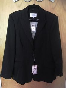 NEXT Tailored Jacket 18 New  Black Pin Striped