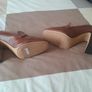 Block heel women's brown shoes Image 3